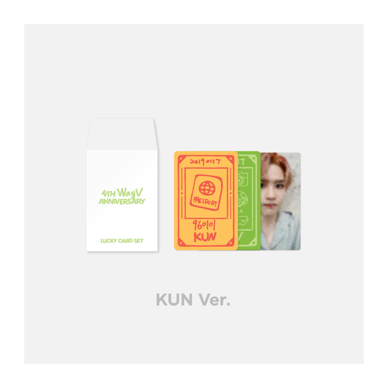WayV 4th Anniversary Official Merchandise - Lucky Card Set