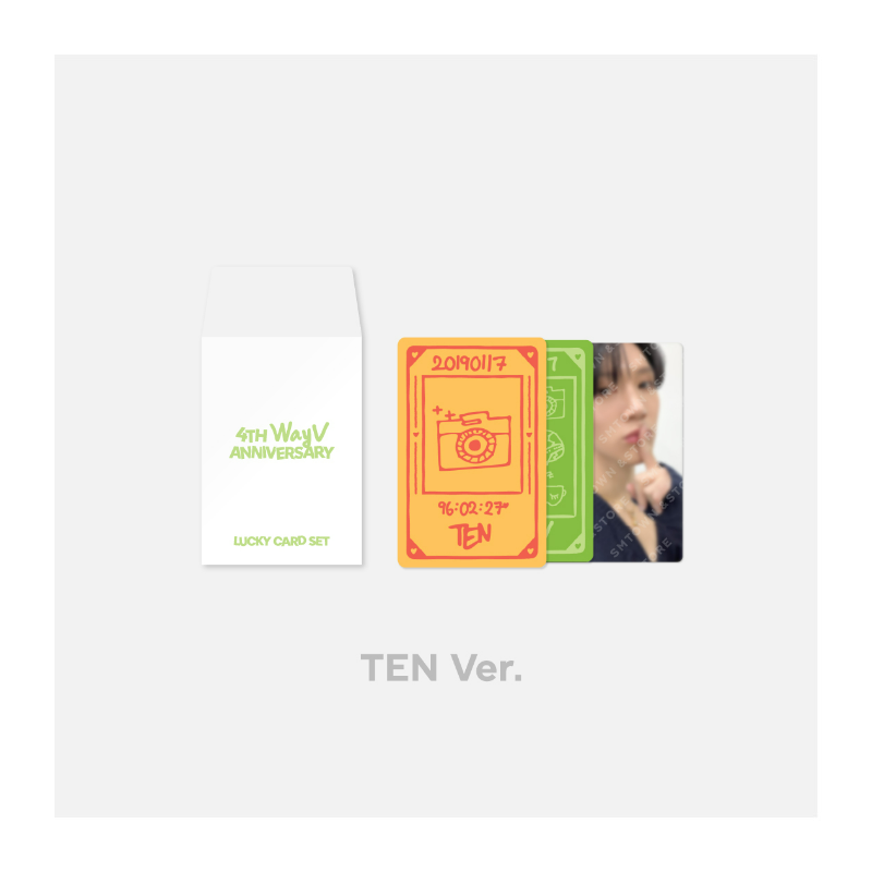 WayV 4th Anniversary Official Merchandise - Lucky Card Set