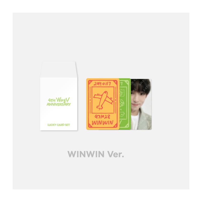 WayV 4th Anniversary Official Merchandise - Lucky Card Set