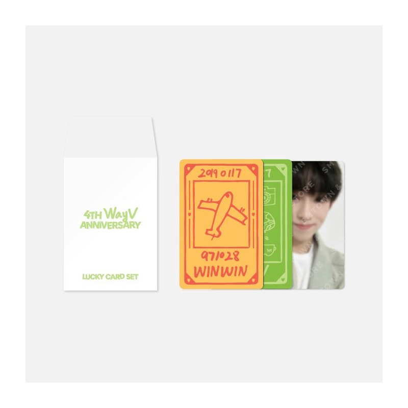 WayV 4th Anniversary Official Merchandise - Lucky Card Set