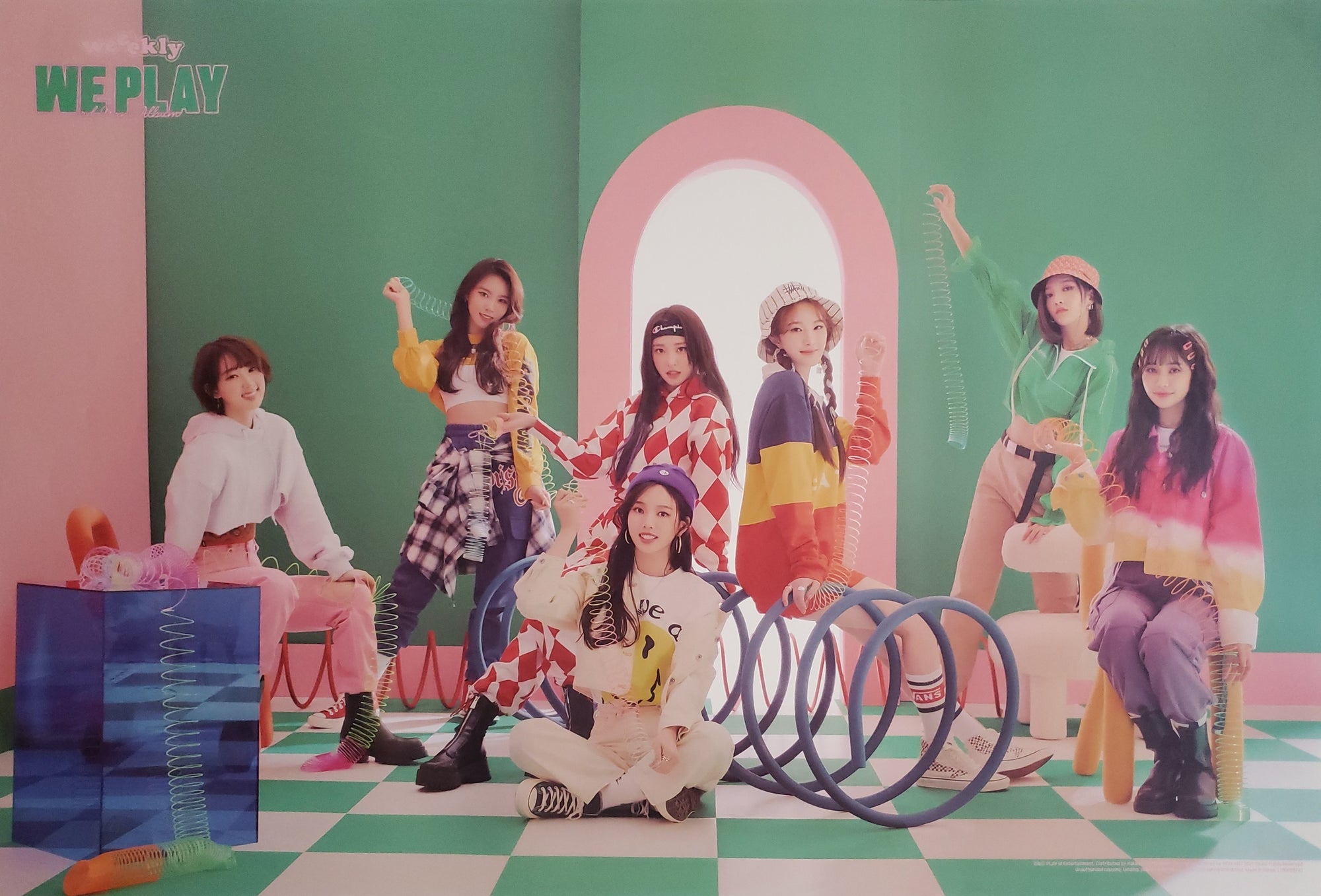 Weeekly 3rd Mini Album We play Official Poster - Photo Concept Jump
