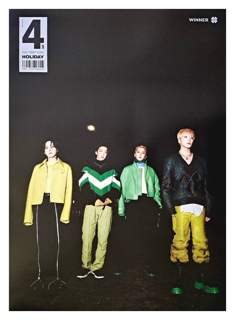 Winner 4th Mini Album Holiday (Photobook Ver.) Official Poster - Photo Concept Night