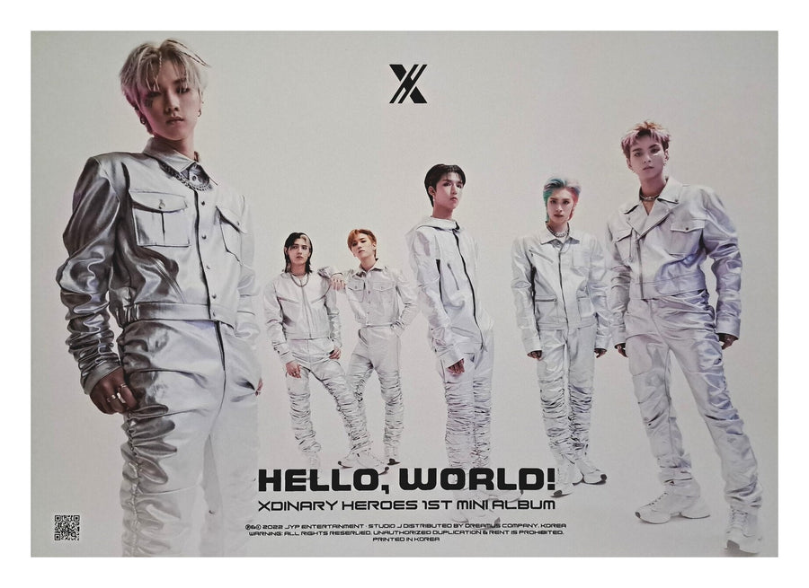 Xdinary Heroes 1st Mini Album Hello, world! Official Poster - Photo Concept Group