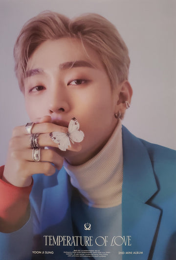Yoon Ji Sung 2nd Mini Album Temperature of Love Official Poster - Photo Concept 38°C