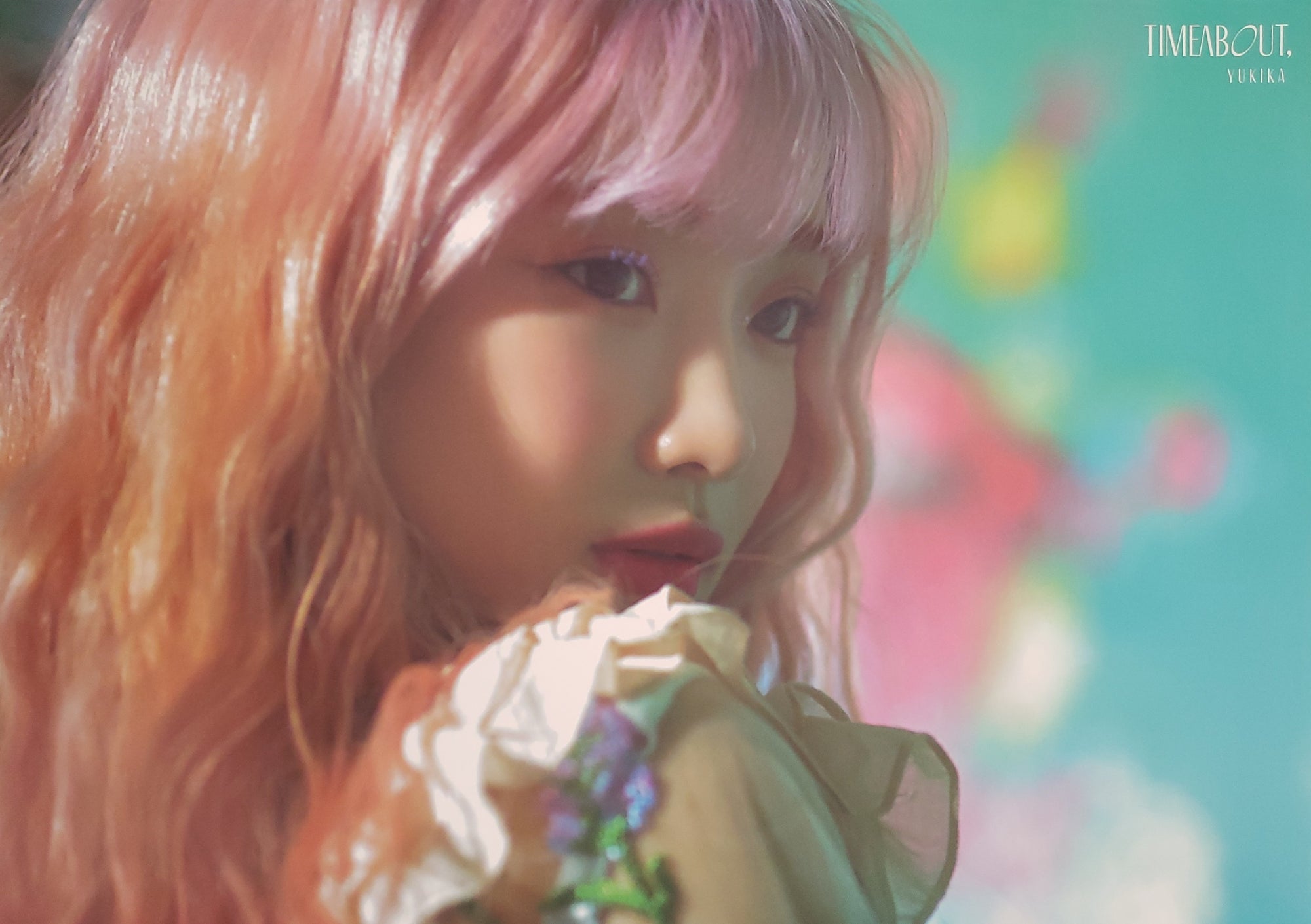YUKIKA 1ST MINI ALBUM Timeabout Official Poster - Photo Concept Blue