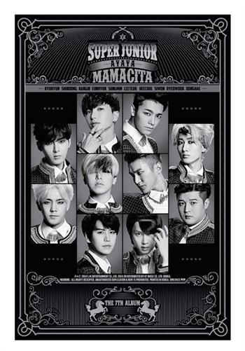 슈퍼주니어 Super Junior Mamacita Version A Unfolded Poster