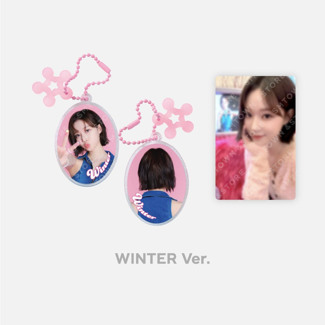 aespa ソウル　ポップアップ　ケースキーリング　セット　ウィンター aespa Come to My Illusion Official Merchandise - Acrylic Keyring