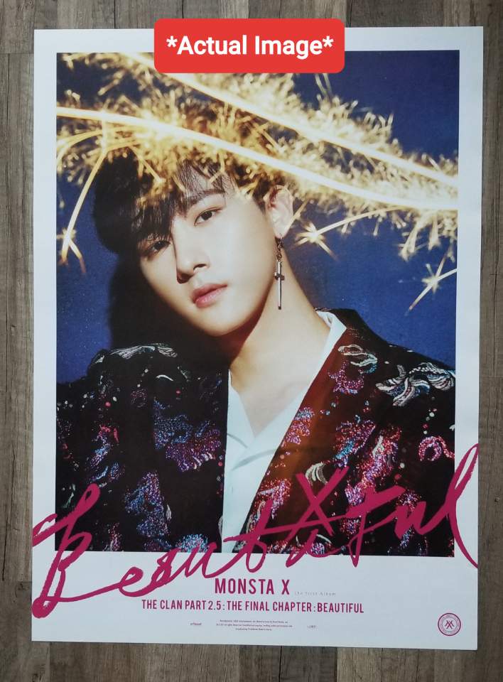 Monsta X 1st Album Beautiful LIMITED EDITION MEMBER Official Poster
