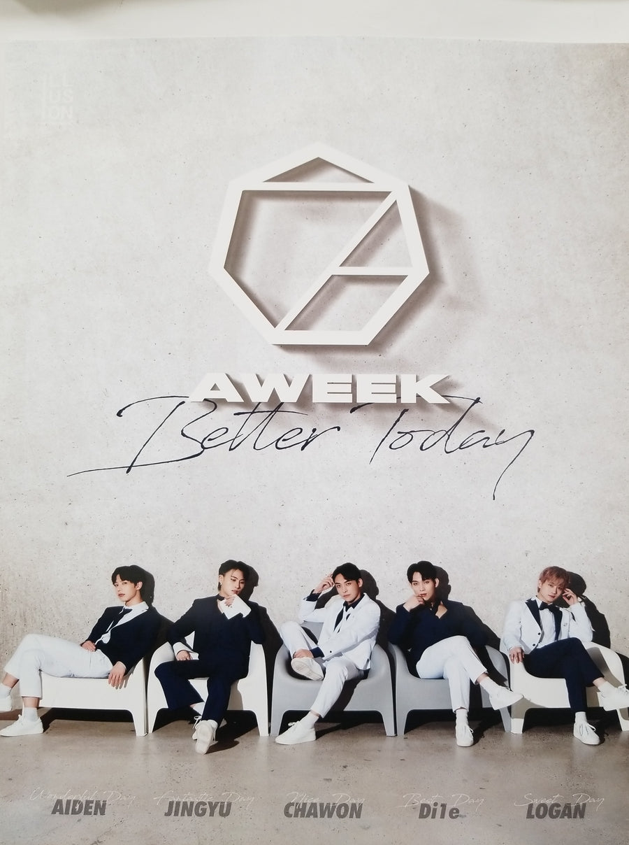 AWEEK 2nd Single Album Better Today Official Poster - Photo Concept 1