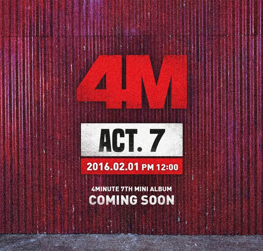 포미닛 4minute - Mini Album Vol.7 ACT. 7