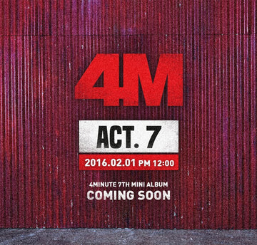 포미닛 4minute - Mini Album Vol.7 ACT. 7