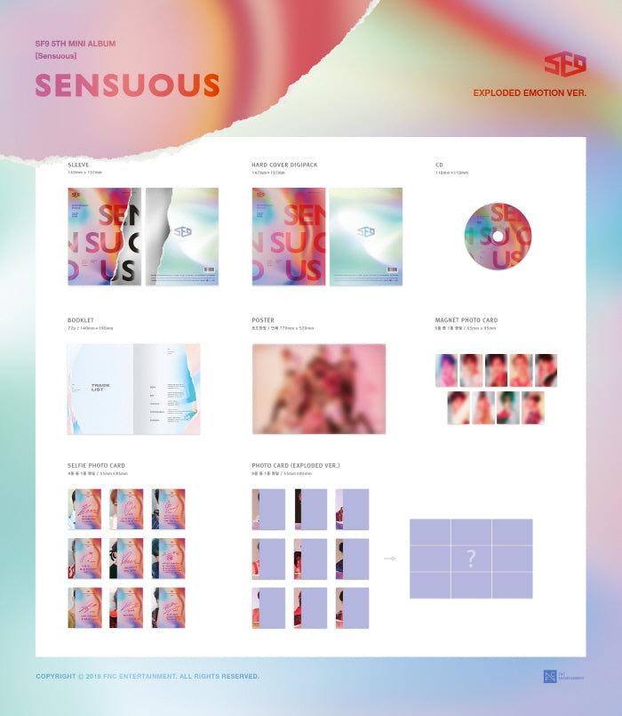 SF9 5th Mini Album - Sensuous