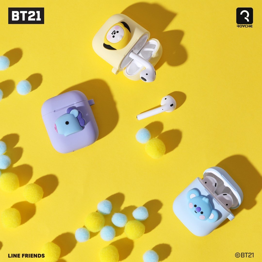 BT21 Official Merchandise - Baby Silicon Airpods Case