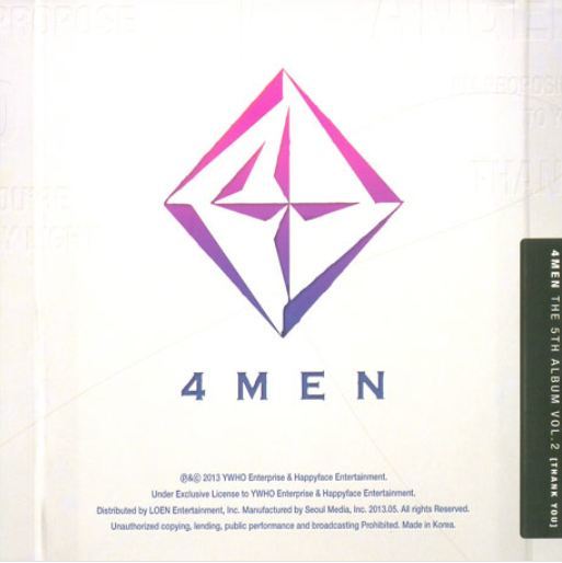 포맨 4Men The 5th Album Vol. 2 - Thank You