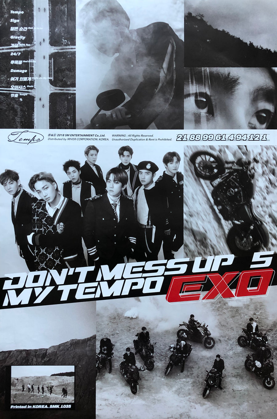 Exo 5th Album [Don't Mess Up My Tempo] Official Poster - Moderato Version