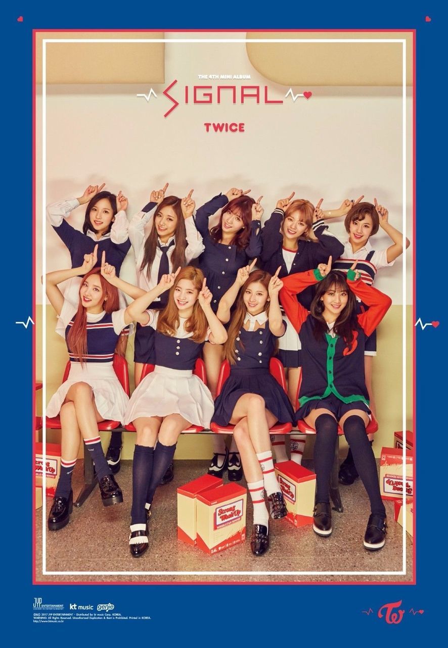 트와이스Twice - Signal 4th Mini Album (C ver) Official Poster New 2017