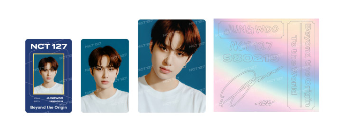 NCT 127 Beyond LIVE Goods - ID Card + Light Stick Deco Sticker Set