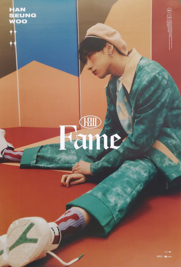 HAN SEUNG WOO 1st Mini Album Fame Official Poster - Photo Concept Han