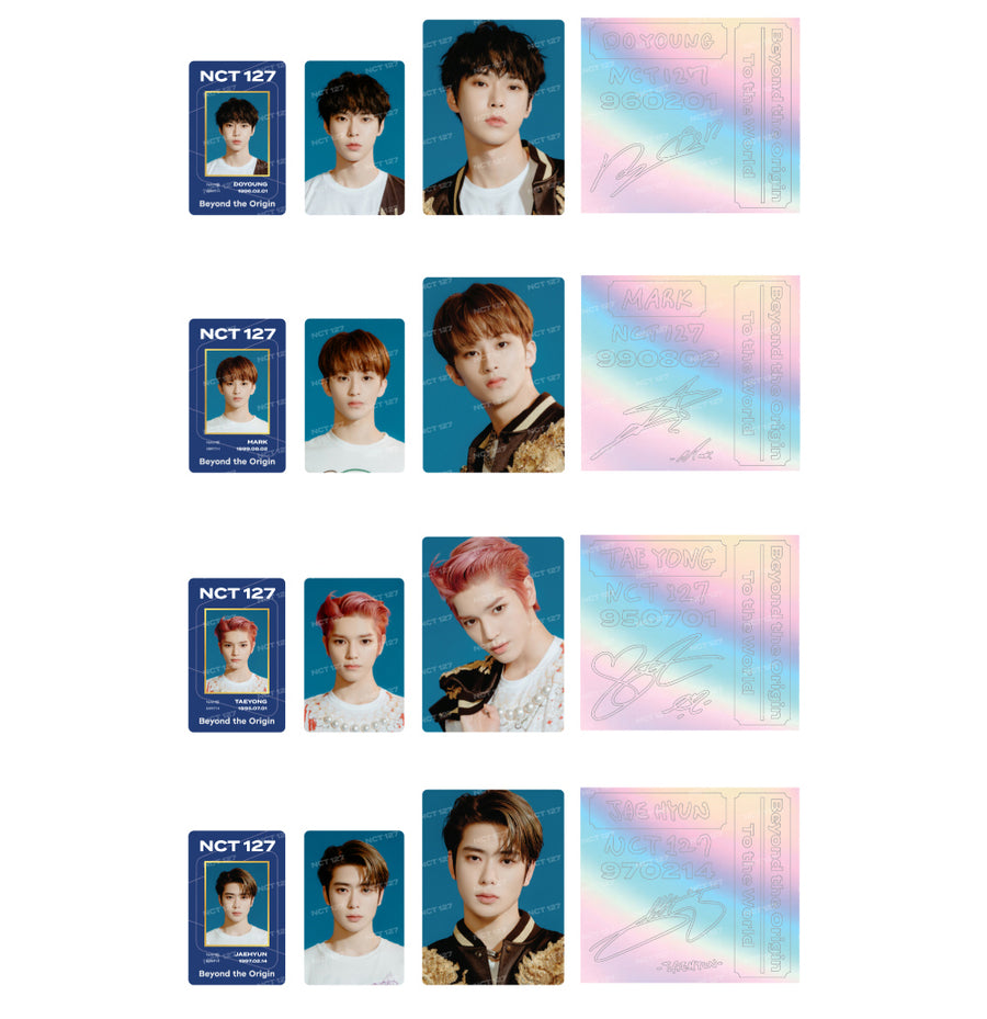 NCT 127 Beyond LIVE Goods - ID Card + Light Stick Deco Sticker Set