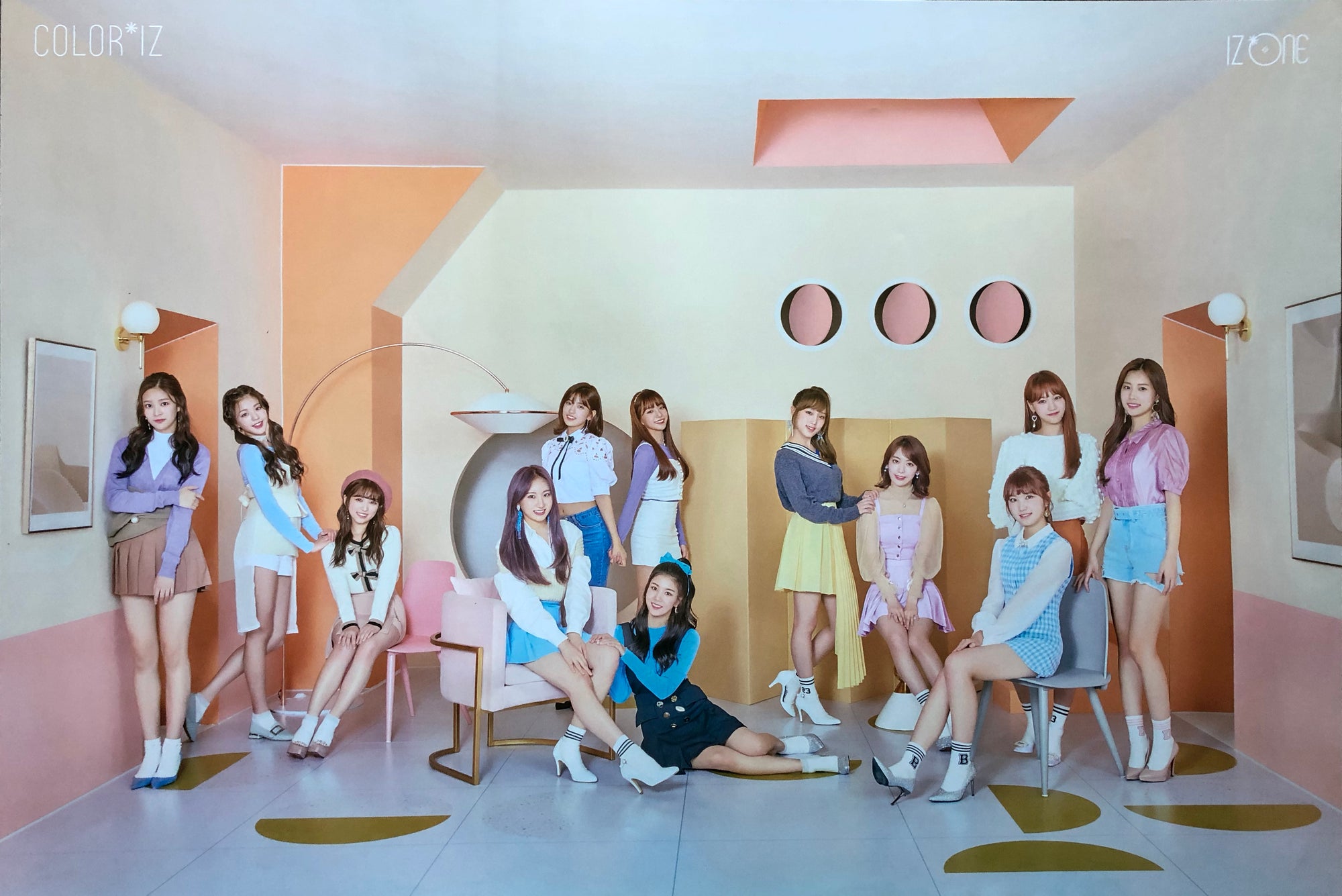 IZ*ONE 1st Mini Album [COLOR*IZ] Official Poster - Color Version