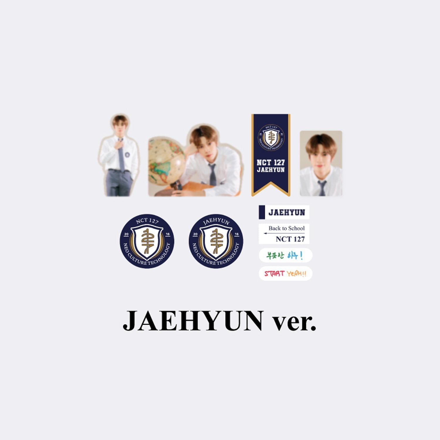 NCT 127 2021 Back To School Kit - Luggage Sticker + Photocard Set