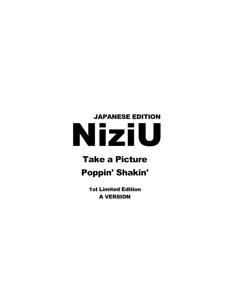 NiziU 2nd Mini Album - Take A Picture / Poppin' Shakin' (Limited A)