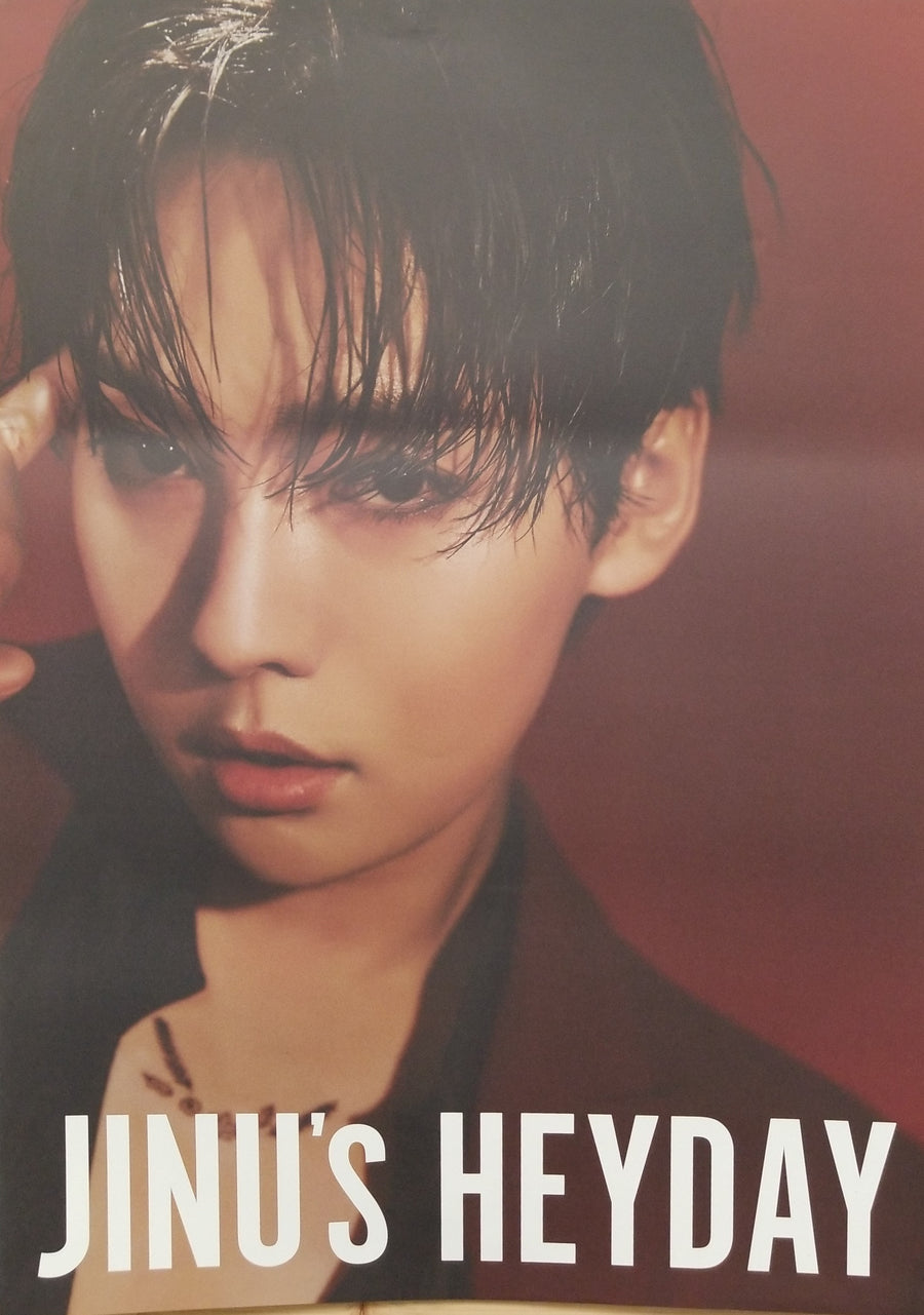 Jinu 1st Single Album HeyDay Official Double Sided Poster