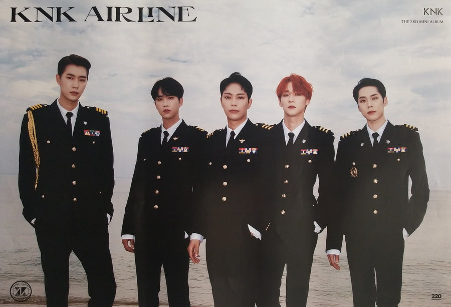 KNK 3rd Mini Album KNK Airline Official Poster - Photo Concept On
