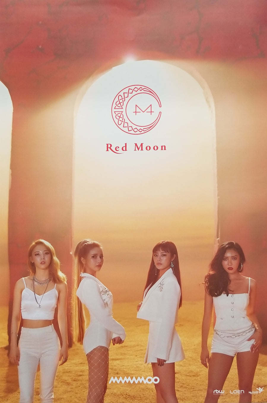 Mamamoo 7th Mini Album Red Moon Official Poster - Photo Concept 2