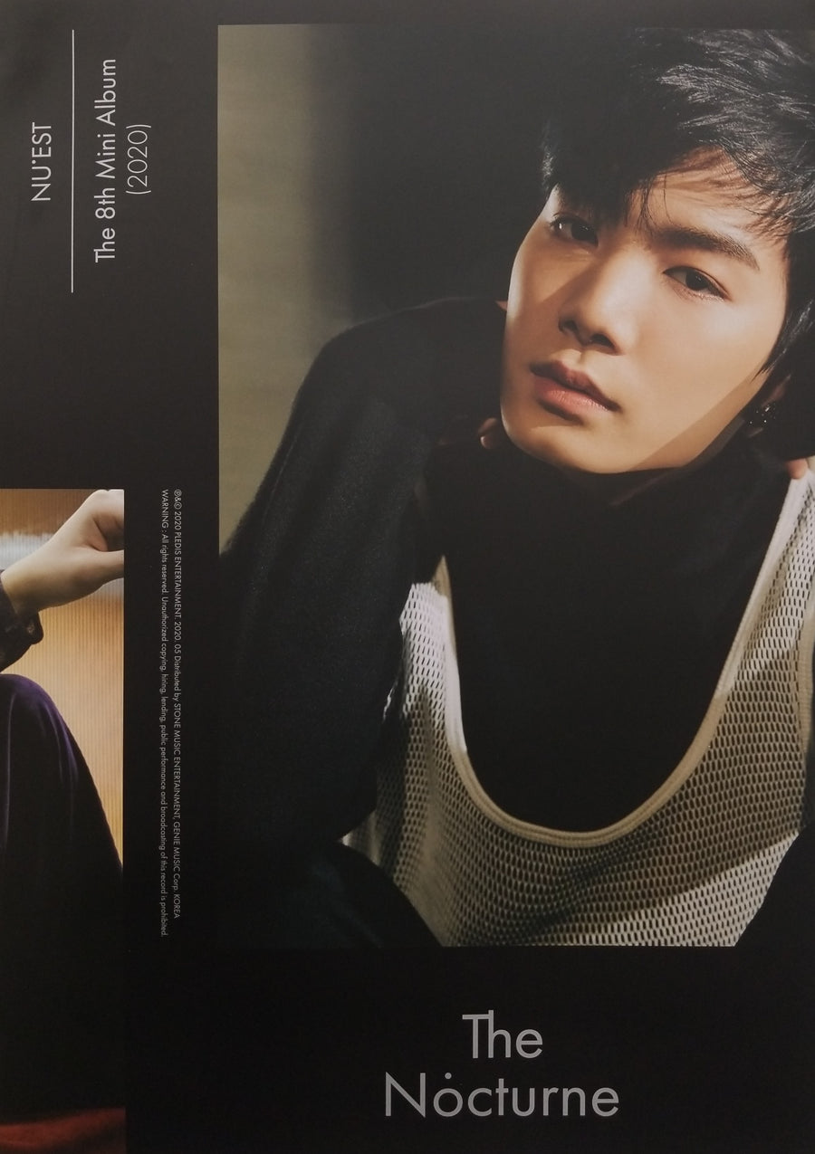 NU'EST 8th Mini Album The Nocturne Official Poster - Photo Concept JR