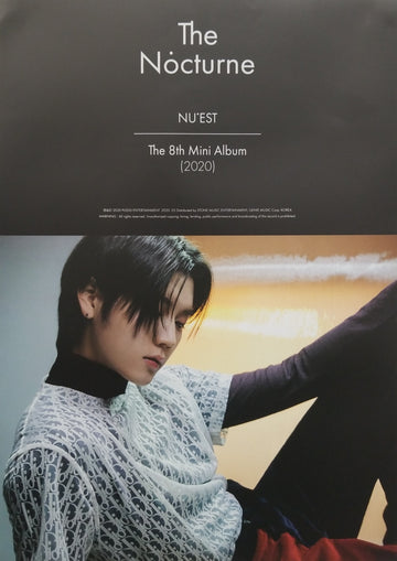 NU'EST 8th Mini Album The Nocturne Official Poster - Photo Concept Ren