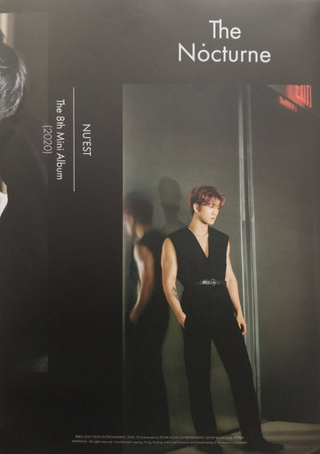 NU'EST 8th Mini Album The Nocturne Official Poster - Photo Concept Baekho