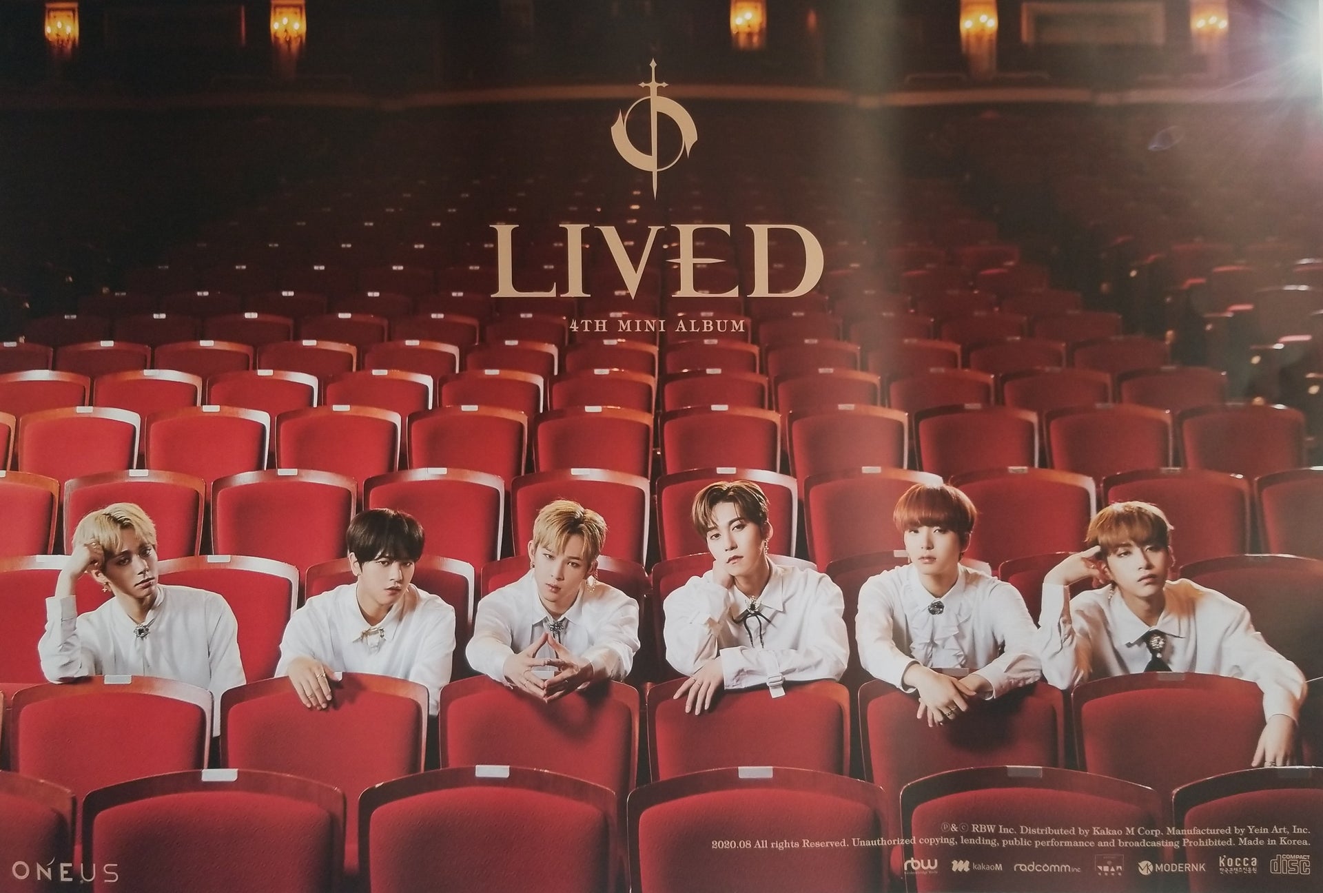 ONEUS 4th Mini Album LIVED Official Poster - Photo Concept 1 – Choice Music  LA