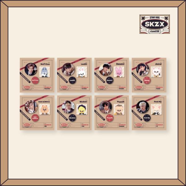 Stray Kids 1st #LoveSTAY SKZ-X x SKZOO Official Goods - Pin Button Set