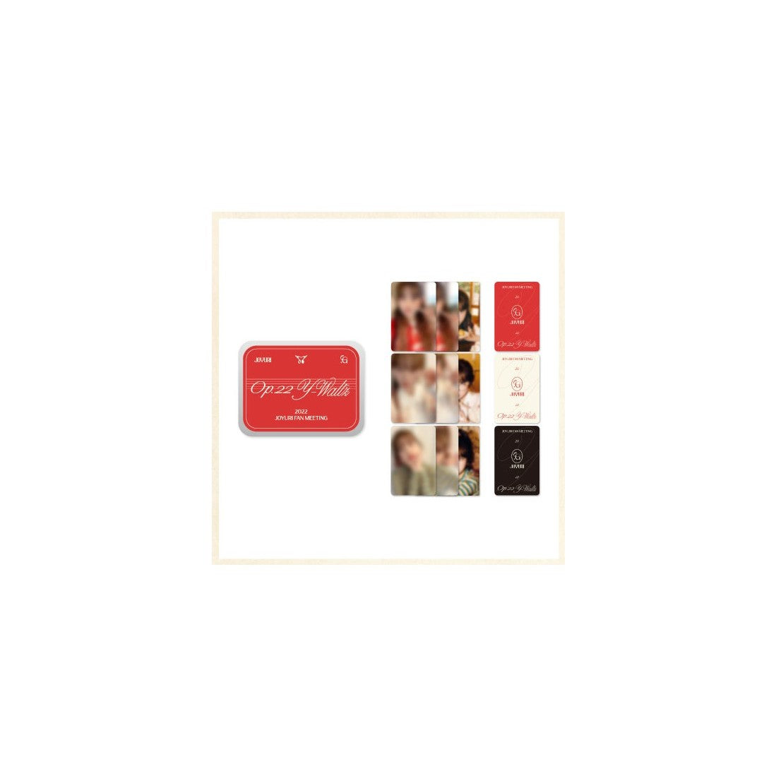 Jo Yuri Op.22 Y Waltz Official Goods - Tincase &amp; Photocard Set