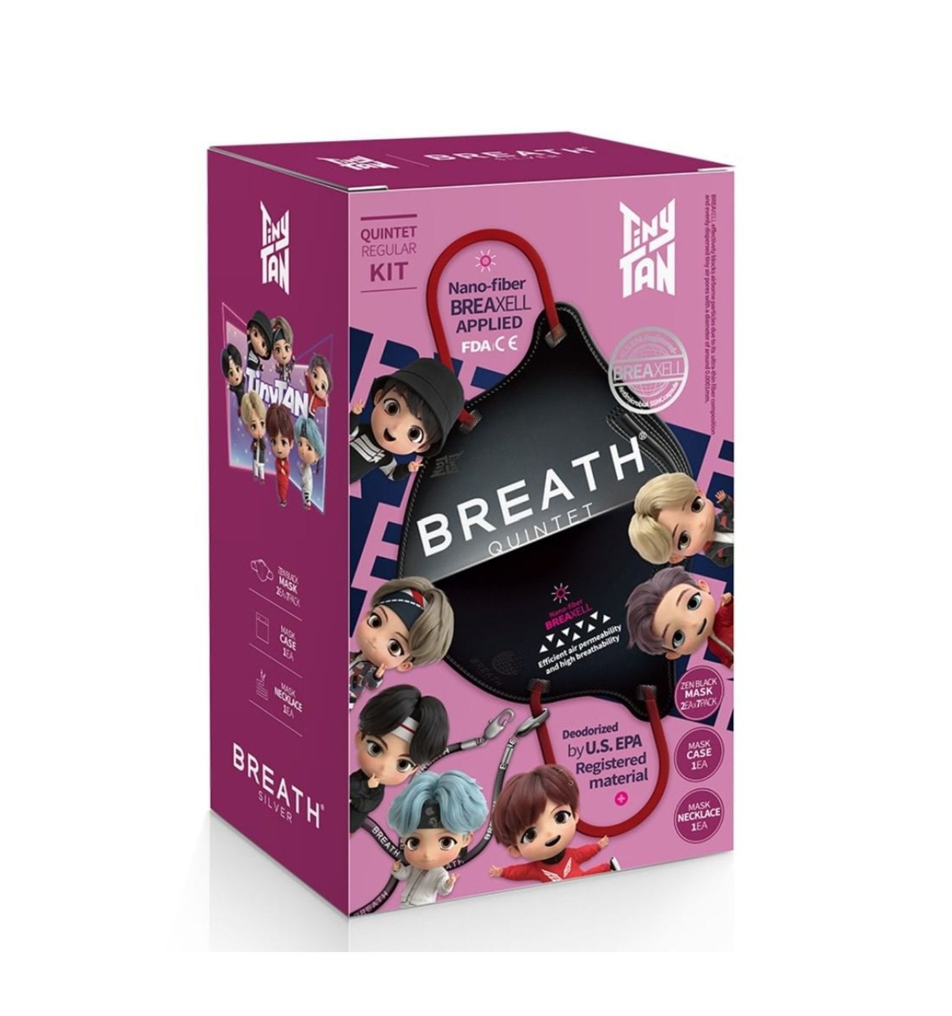 BTS TinyTan Breath Quintet Mask Kit