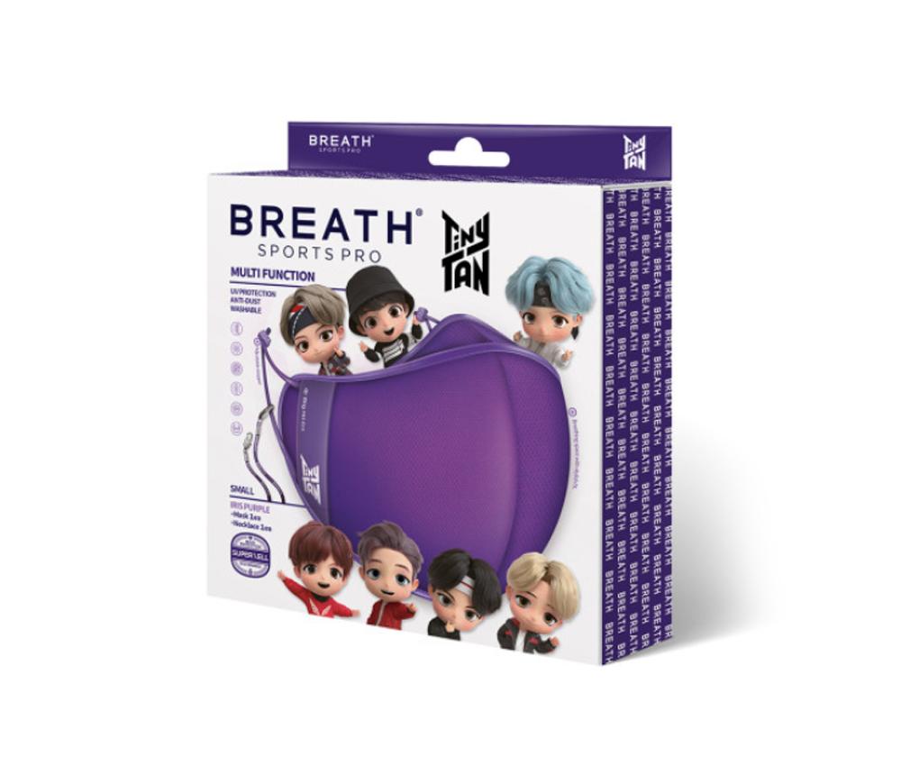 TinyTAN BREATH SPORTS PRO パープル Sサイズ BTS TinyTan Sports Pro Mask Kit – Choice Music LA