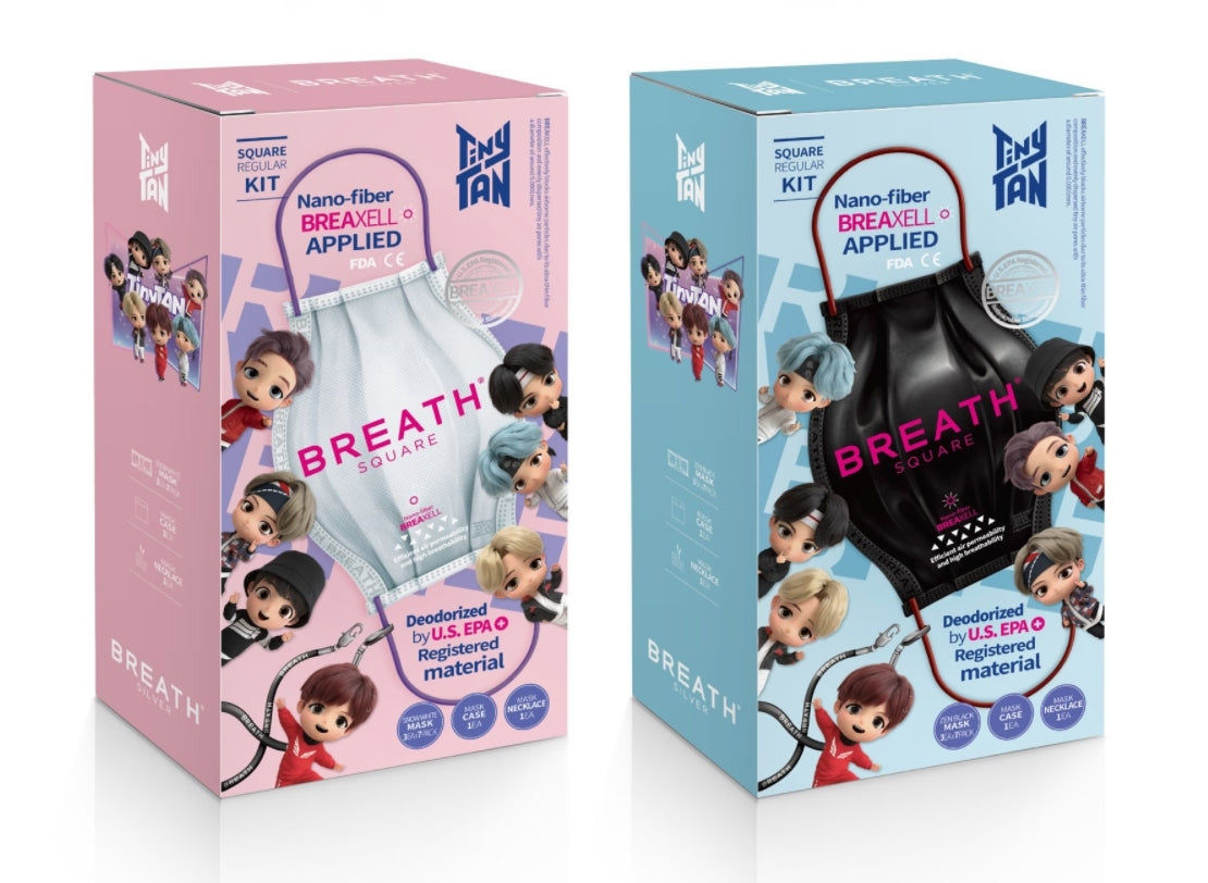 BTS TinyTan Breath Square Mask Kit