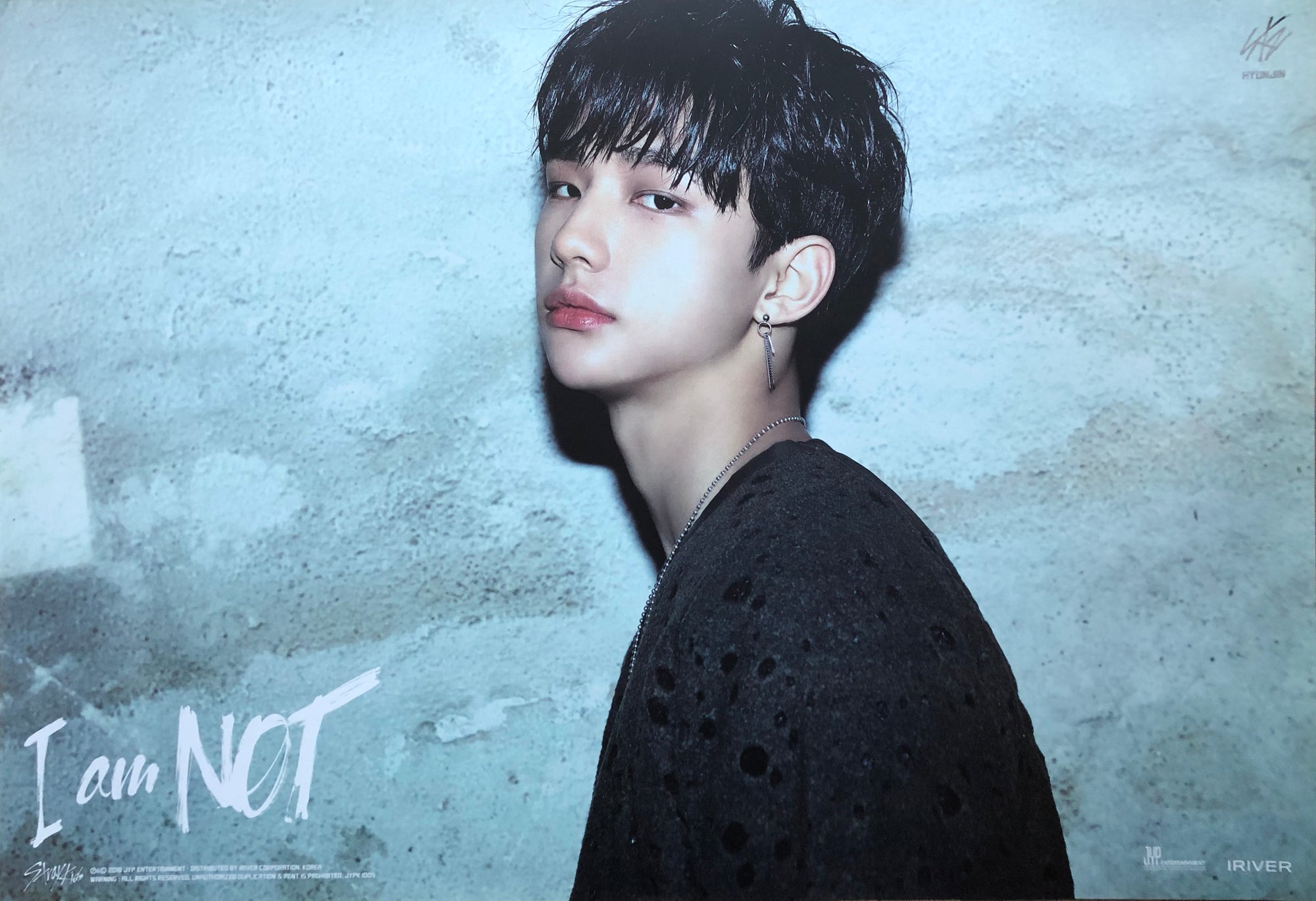 Stray Kids 1st Mini Album [I Am Not] Limited Edition Member Poster - Hyunjin