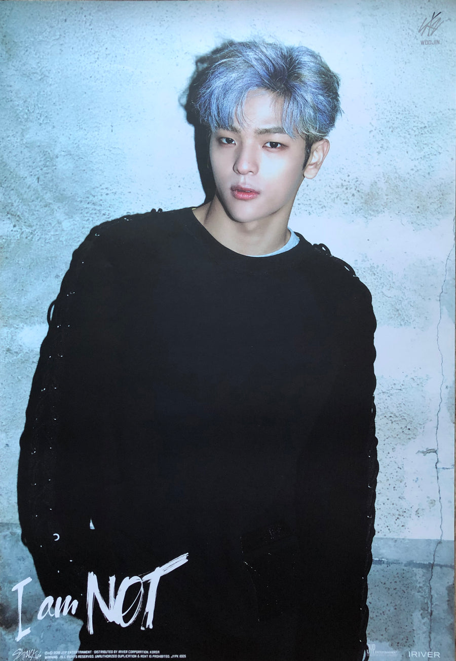 Stray Kids 1st Mini Album [I Am Not] Limited Edition Member Poster - Woojin