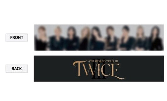 Twice 4th World Tour III Official Merchandise - Photo Slogan