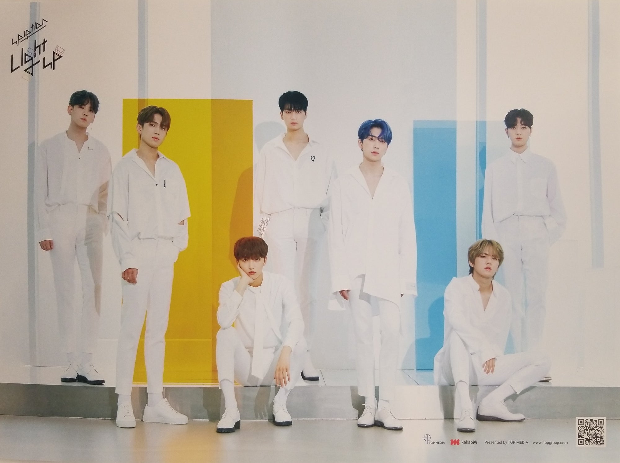 UP10TION 9th Mini Album LIGHT UP Official Poster - Photo Concept Light Spectrum