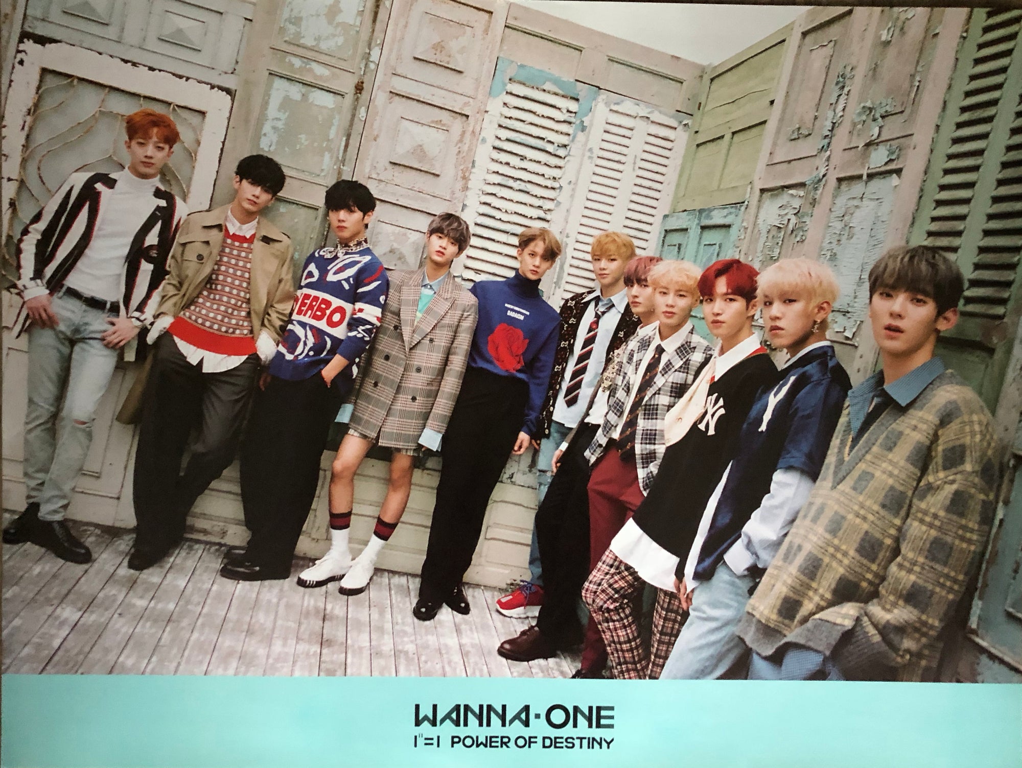 Wanna One 1st Album Power of Destiny Official Poster - Photo Concept Romance