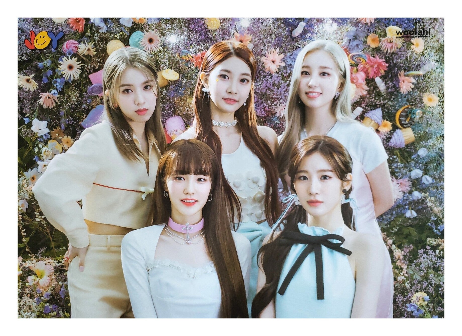 Woo!ah! 1st Mini Album Joy Official Poster - Photo Concept Enjoy